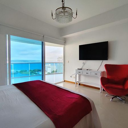 Apartamento De Lujo Con Vista Al Mar - Excelente Ubicacion Cartagena المظهر الخارجي الصورة
