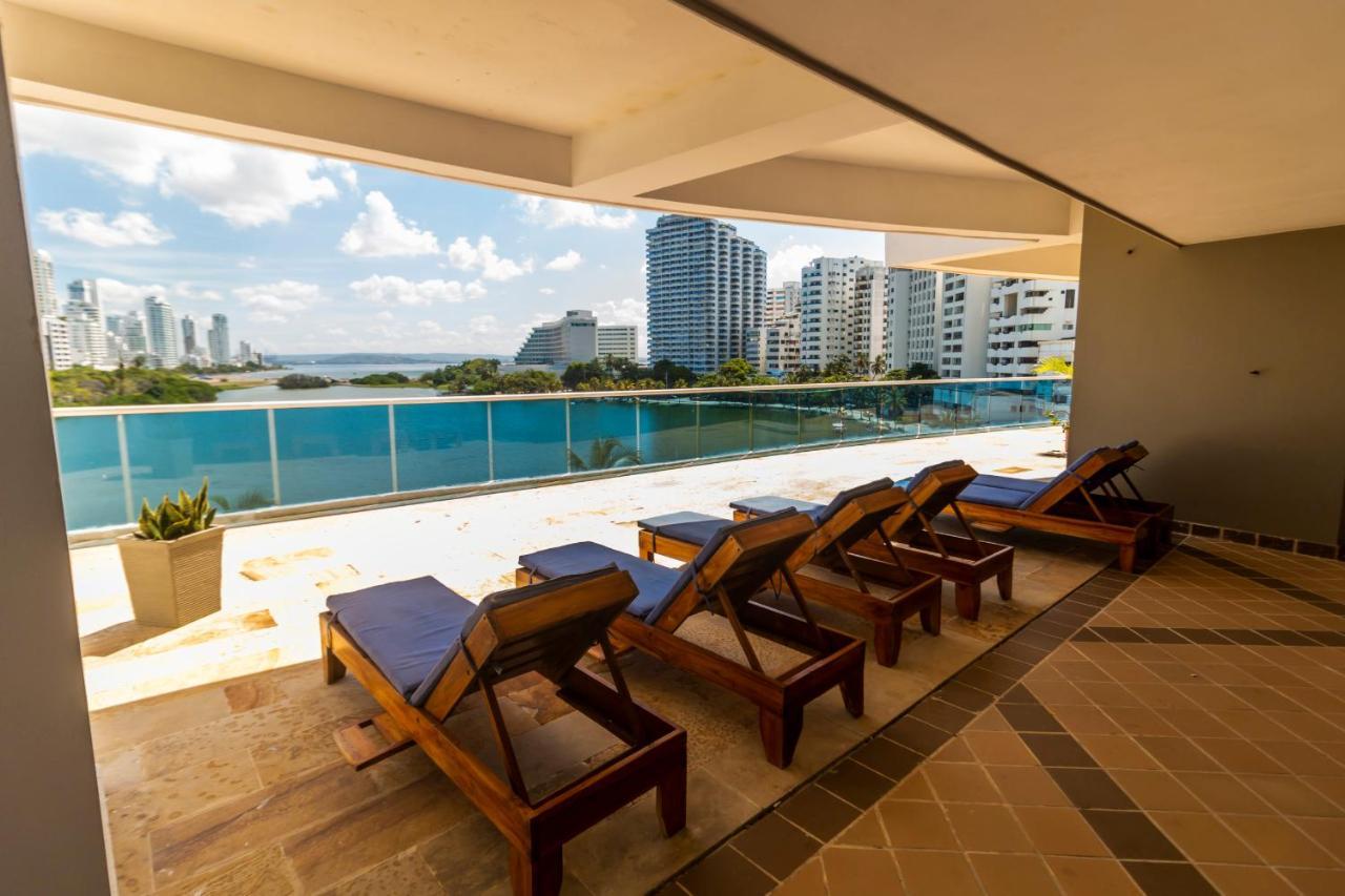 Apartamento De Lujo Con Vista Al Mar - Excelente Ubicacion Cartagena المظهر الخارجي الصورة