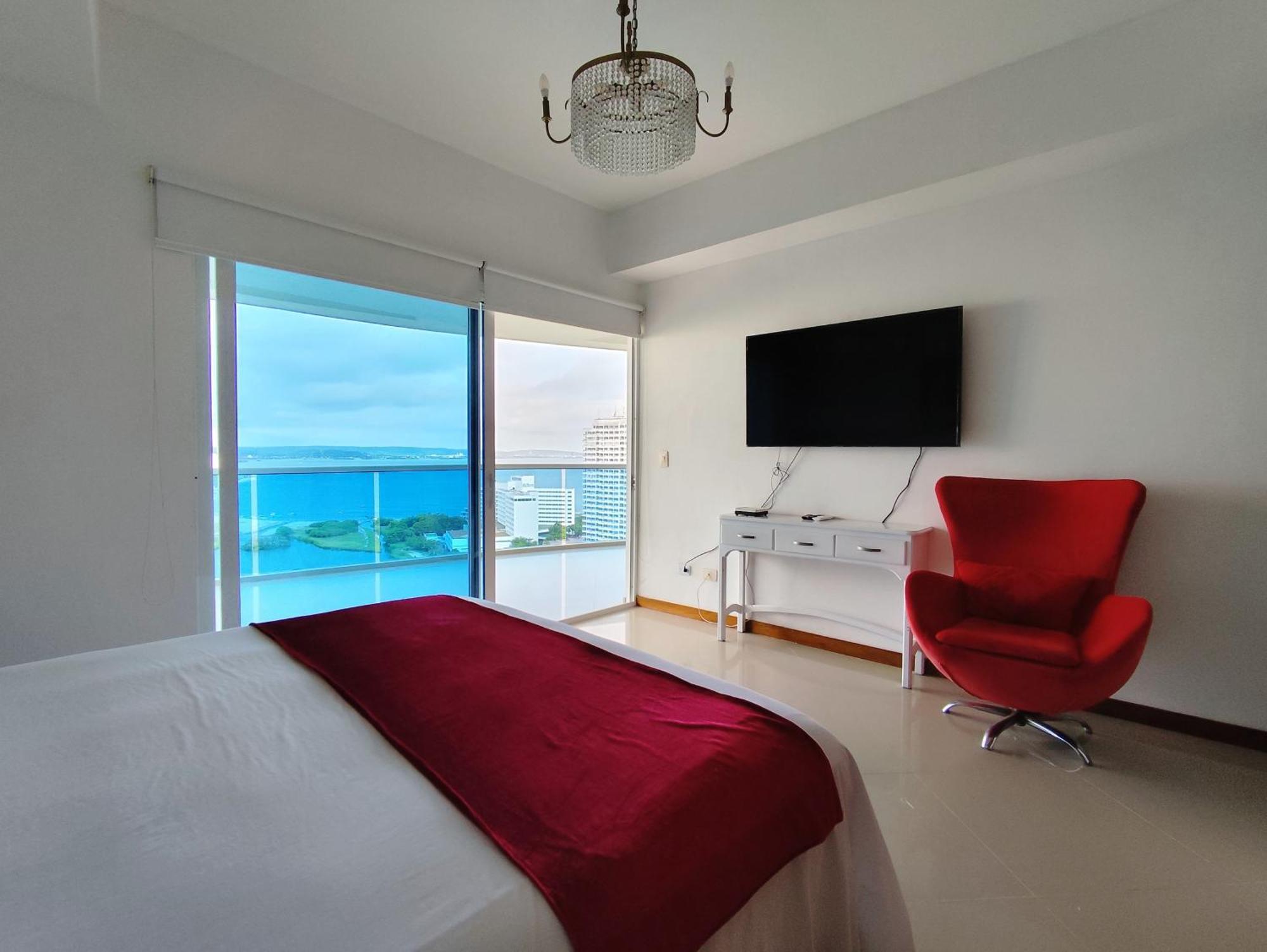Apartamento De Lujo Con Vista Al Mar - Excelente Ubicacion Cartagena المظهر الخارجي الصورة
